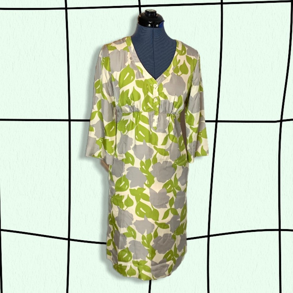 Boden 70s silk dress
